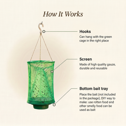 The Renoura Fly Catcher (Comes with 4 Fly Traps) FREE SHIPPING